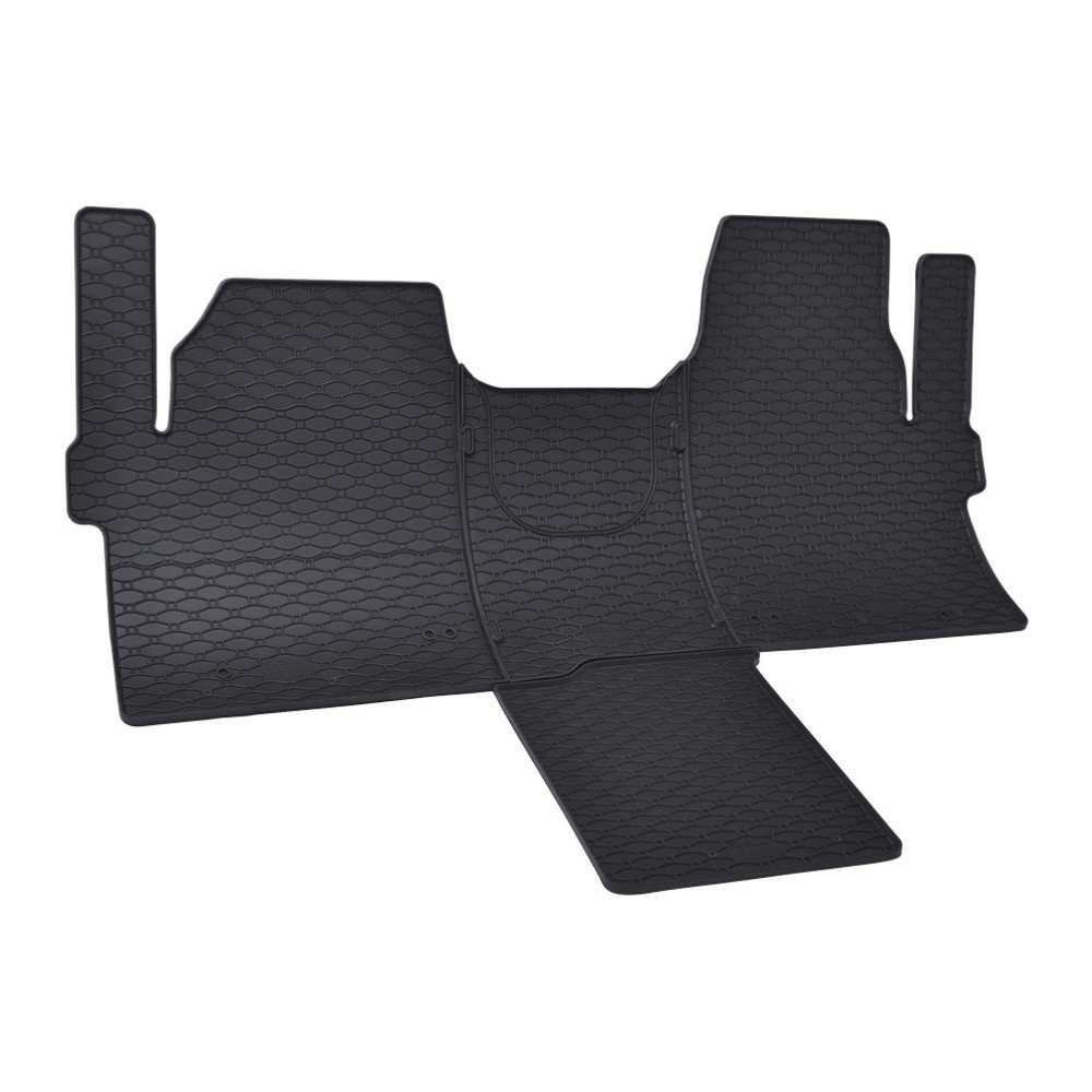 Autokoberce gumové FORD Tourneo / Transit Custom 2 míst 2024- + tunel (4 díl)