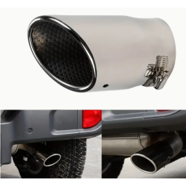 Nerezová koncovka výfuku šikmá, 15.6 × 8.8 cm Univerzální nerez tuning koncovka