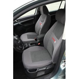 Potahy sedadel sada 9ks CARBON LIGHT šedé AIRBAG