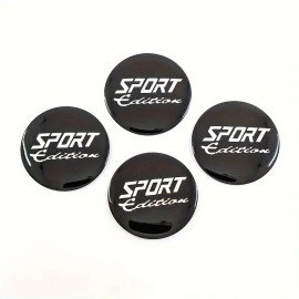 Samolepky na poklice, alu kola Sport Edition 56mm 4ks černé