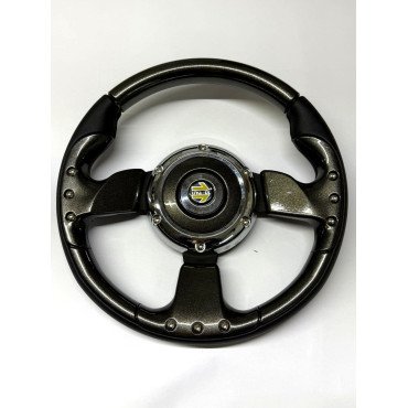 Sportovní volant 32 cm černá perleť