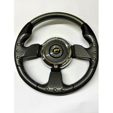 Sportovní volant 32 cm černý, carbon