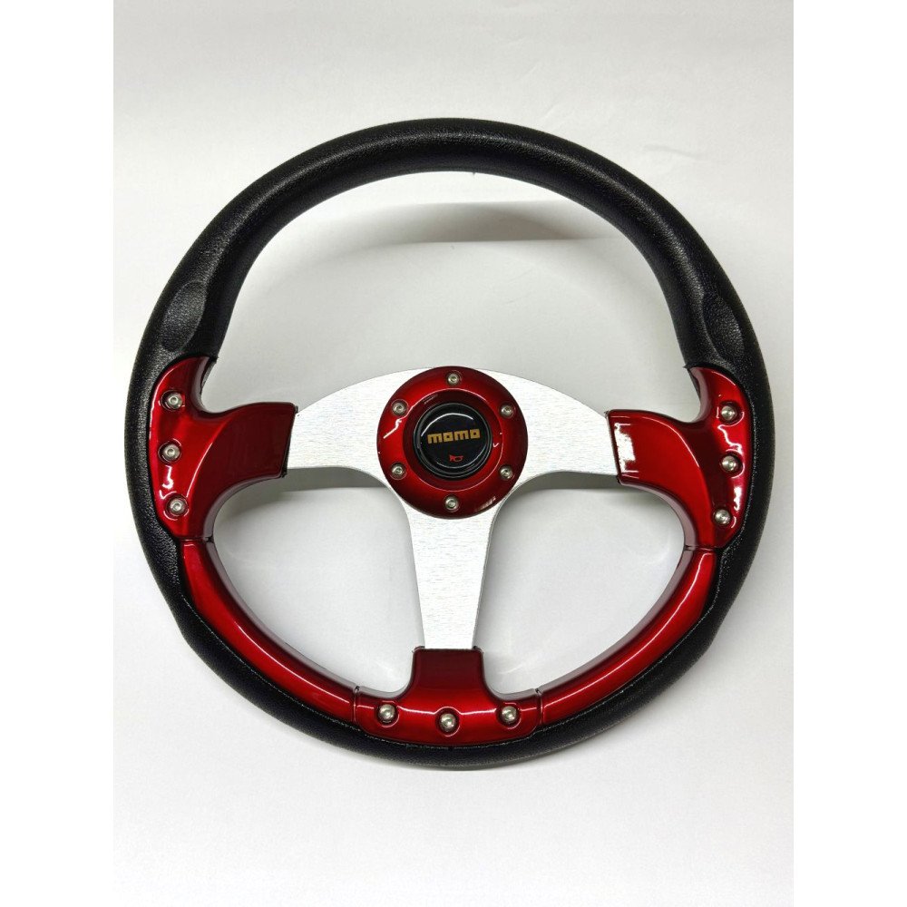 Sportovní volant Momo červeny