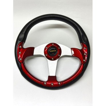 Sportovní volant Momo červeny