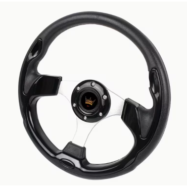 Sportovní volant do auta 320 mm. univerzální závodní volant. černý