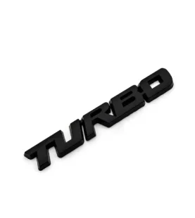 Znak Turbo nápis černý 13 x 1,8 cm