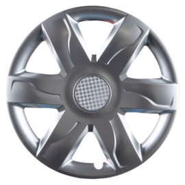 Poklice na kola 15" Spiral silver