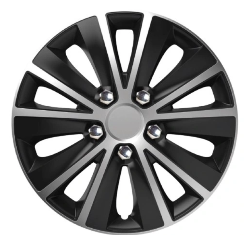Poklice na kola 14"  Rapide NC silver black