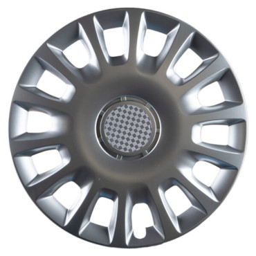 Poklice na kola 14"  Racing silver