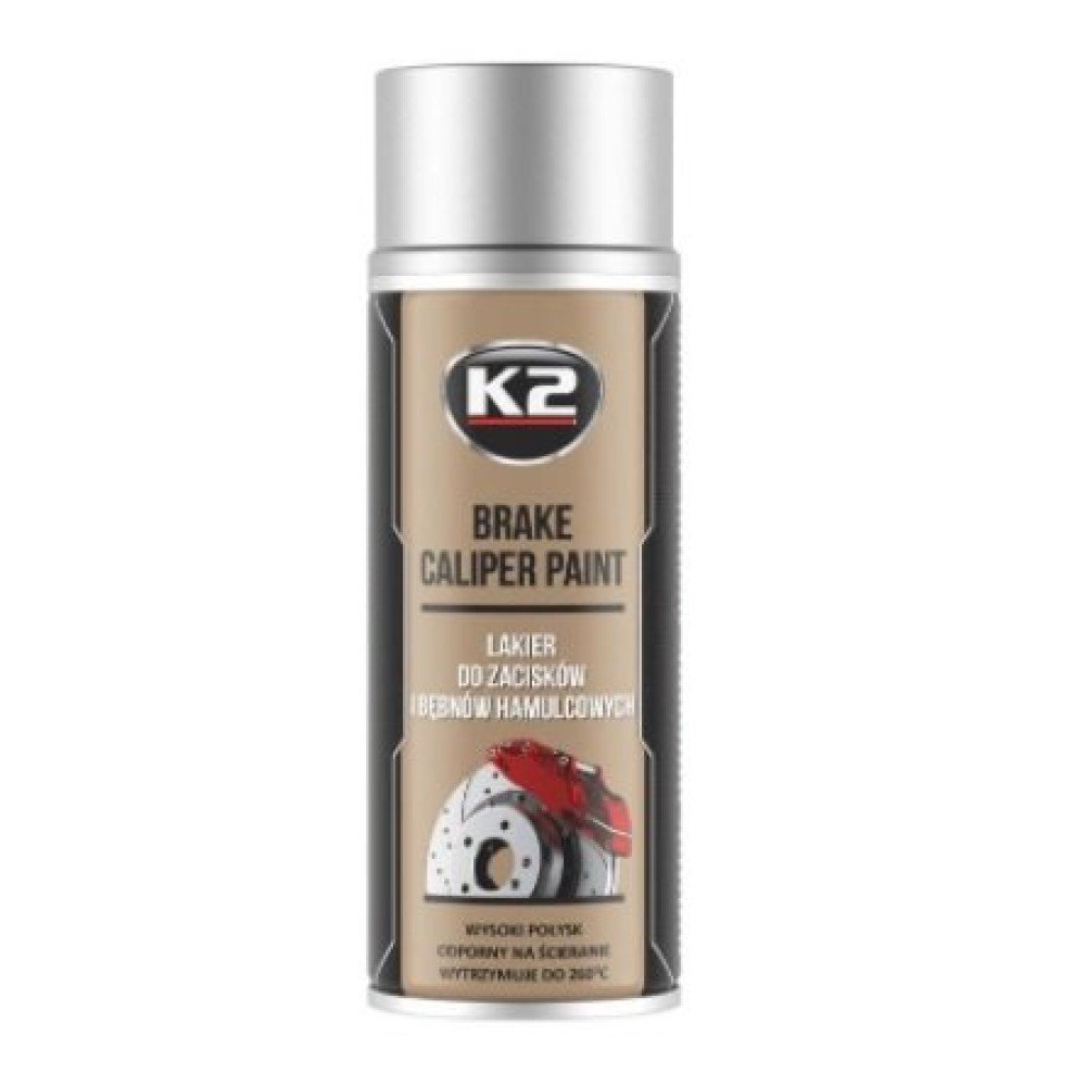 K2 Lak na brzdové třmeny stříbrný
