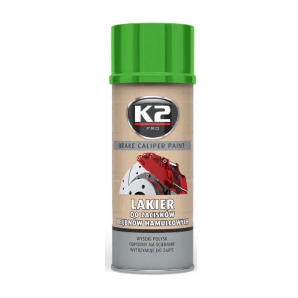 K2 Lak na brzdové třmeny zelený