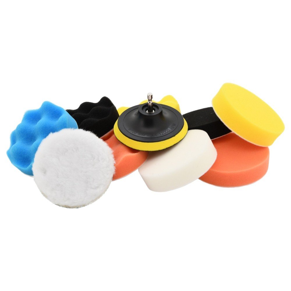 Leštící kotouče sada 10 ks s unašečem 10 cm