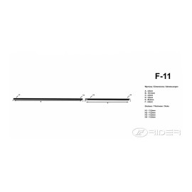 Boční lišty dveří Honda CRV od 2009 - 2011