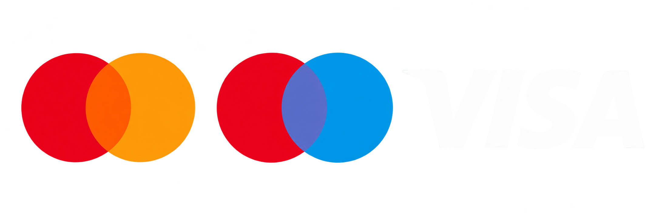 Mastercard, Maestro, Visa